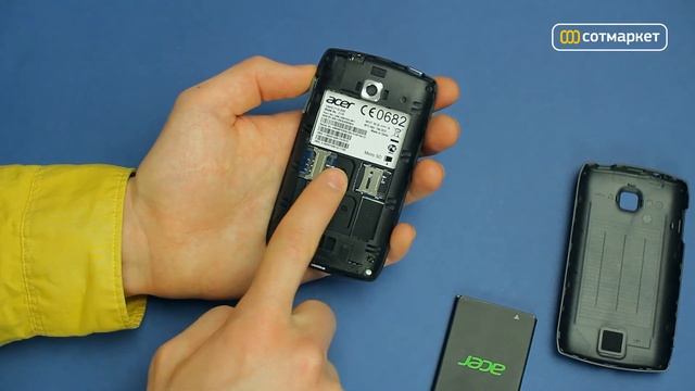 Распаковка Acer Liquid Z110 Duo от Сотмаркета смотреть онлайн
