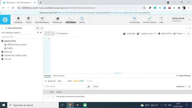 Snowflake :- Create Tables смотреть онлайн