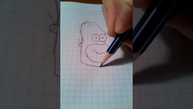 Рисование.Гомер из Симпсоны смотреть онлайн