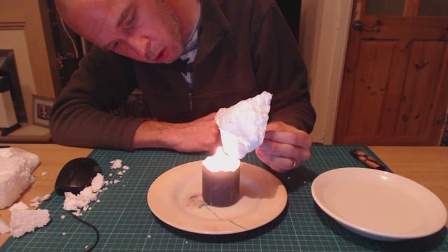Shaping polystyrene with a candle смотреть онлайн