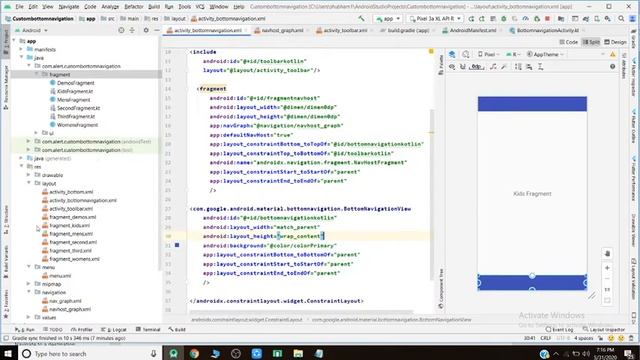 BottomNavigationView with Navigation Component Android Jetpack kotlin смотреть онлайн