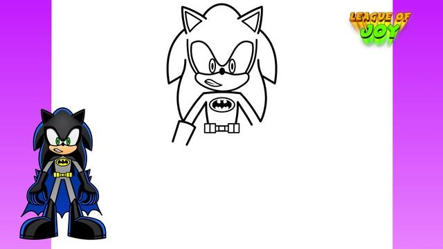 How to DRAW SONIC BATMAN - Sonic the Hedgehog смотреть онлайн