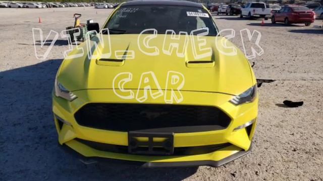 Ford Mustang 2021 Yellow 2.3L 4 vin: 1FA6P8TH7M5119958 смотреть онлайн