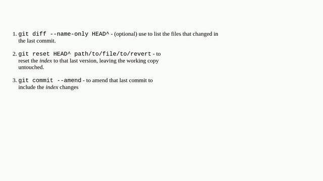 How to amend the last commit to un-add a file? смотреть онлайн