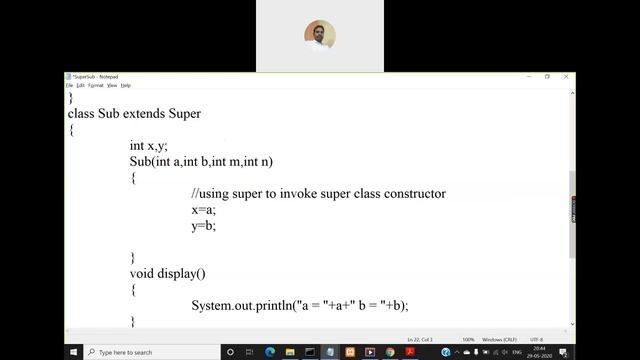 Java Inheritance Part II | super keyword uses смотреть онлайн