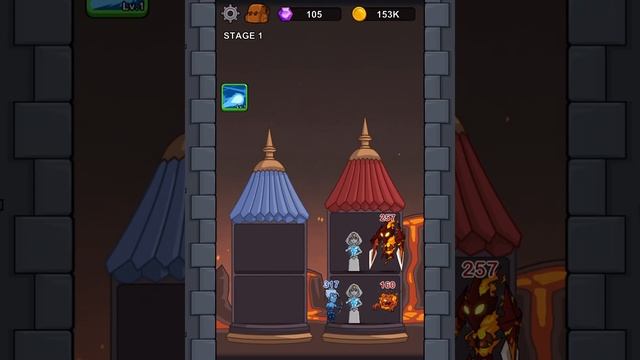 Hero Castle Wars - Level 37 (4th Castle Stage 1) Gameplay Android, iOS смотреть онлайн
