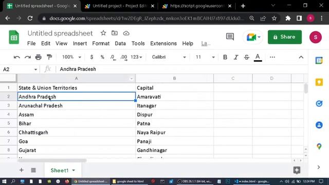 Reading Data From Google Sheet | Google Sheet to JSON and JSON to HTML | JavaScript and Apps Script смотреть онлайн