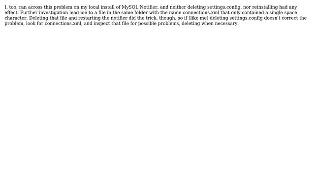 MySQL Startup Error - Root element missing (5 Solutions!!) смотреть онлайн