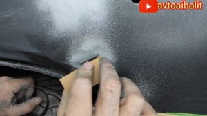 как убрать сколы используя цинк как наполнительный грунт.