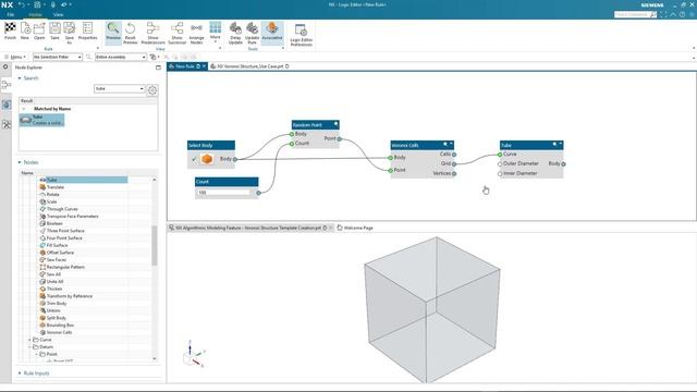 NX Demonstration: Voronoi Structure