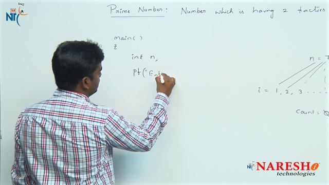 Prime Number Program in C | C Language Tutorial | Mr. Srinivas смотреть онлайн
