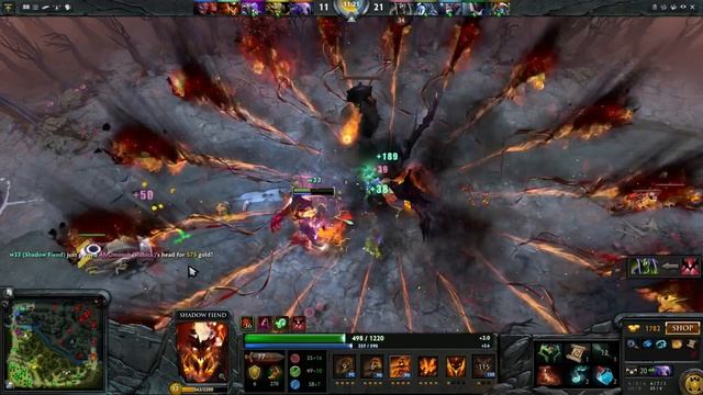 w33 Shadow Fiend 13/9/4 K/D/A 780 XPM 703 GPM 248/5 LH/DN смотреть онлайн