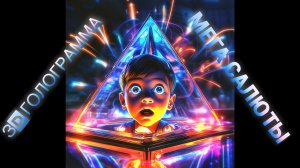 3D голограмма потрясающих салютов под  музыку! #голограмма #3дпирамидка #пирамидка