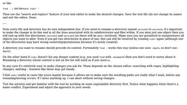 Is there a quick way to change part of a file name in every file and folder in a collection of... смотреть онлайн