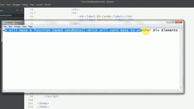 Form Handling using JavaScript | STEP BY STEP смотреть онлайн