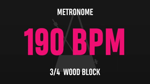 190 BPM 3/4 - Best Metronome (Sound : Wood block) смотреть онлайн