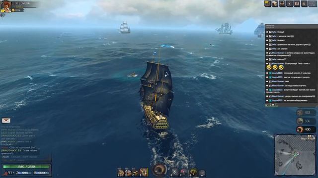 World of Sea Battle. Фармим Пленников. Отвечаю на вопросы по игре. смотреть онлайн