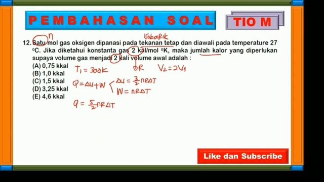 #Termodinamika #Pembahasansoal PEMBAHASAN SOAL-SOAL PROSES GAS dan TERMODINAMIKA - Belajar Fisik смотреть онлайн