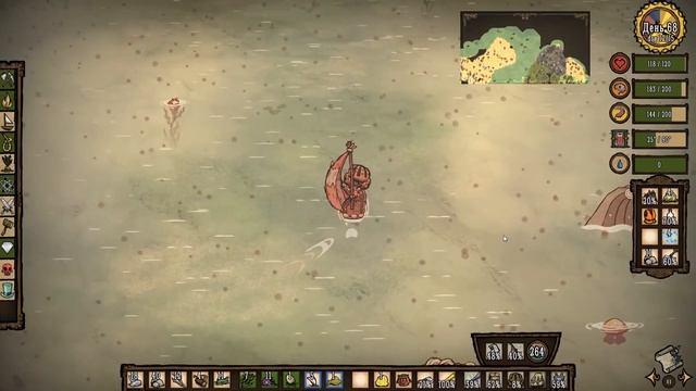 Don't Starve: Shipwrecked |12| - Лодка почти ушла на дно! смотреть онлайн