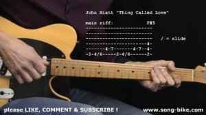 «Thing Called Love» by Bonnie Raitt/John Hiatt : 365 Songs For Guitar !!