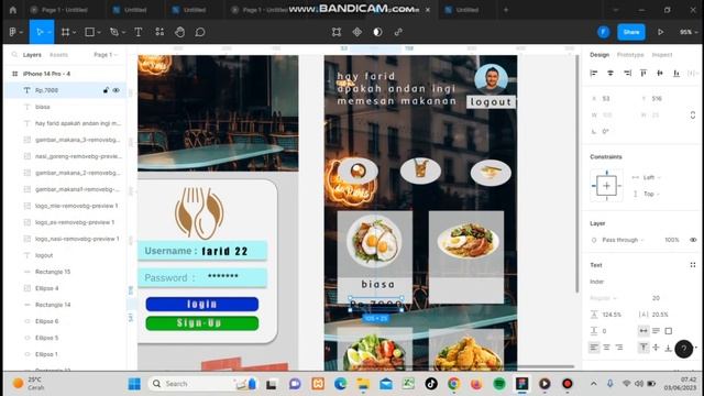 Tugas UAS IMK, pembuatan desain UI&UX aplikasi pemesanan makanan di restoran смотреть онлайн