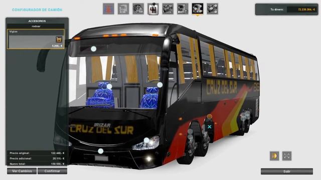 ETS2 1.24 1.25 MOD BUS PERU IRIZAR 8X2 смотреть онлайн