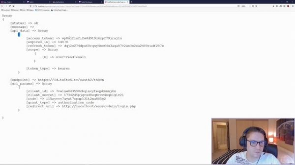 Twitch API Login with PHP