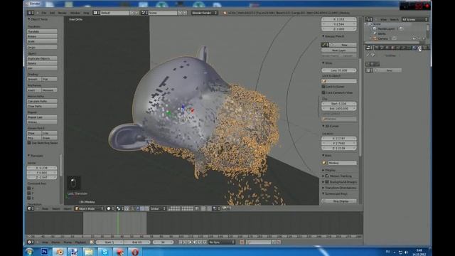 Blender уроки расстворение объекта "Magic transformation 3" смотреть онлайн