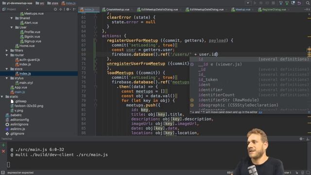Register for Meetups | Vue.js + Vuetify + Firebase FULL PROJECT смотреть онлайн
