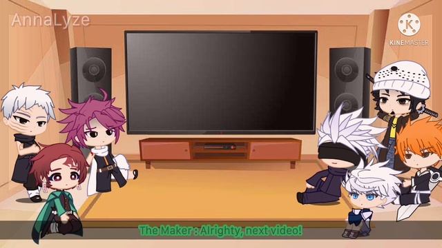 Some anime characters react to each other || Part 1 - Gojo Satoru смотреть онлайн