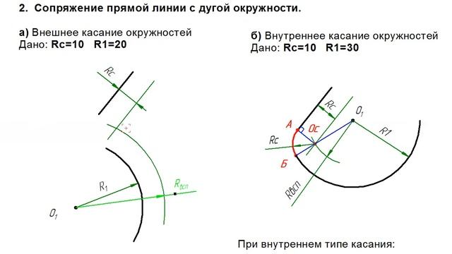 2 случай сопряжение прямой и дуги смотреть онлайн