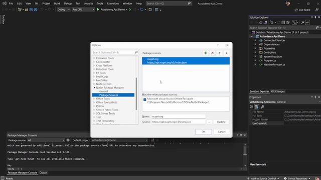 Azure Artifacts - Integrating feeds with Visual Studio смотреть онлайн