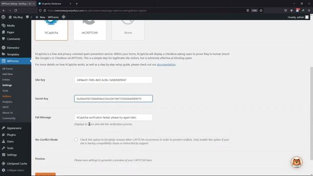 How To Set Up hCaptcha In WPForms Wordpress | WordPress Tutorial смотреть онлайн