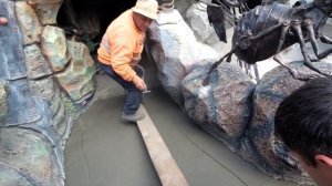 ремонт  старой  бетонной  дорожки  во  дворе. оформление  арт бетоном.  бетонной  дорожки .  декор.