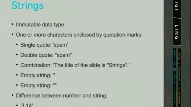DigiLing - Introduction to Python for Linguists - Unit 2.1 смотреть онлайн