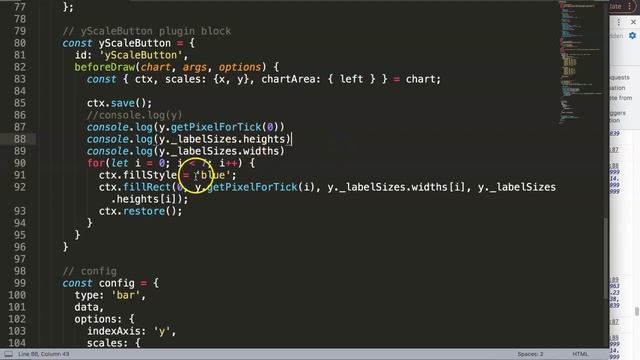 How to Add Borders on the Y Axis Labels in Chart js смотреть онлайн