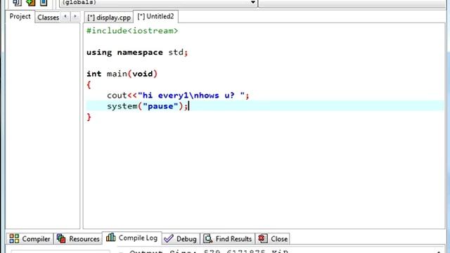 C++ Tutorial 1 for beginners Display message and use of clear screen. смотреть онлайн