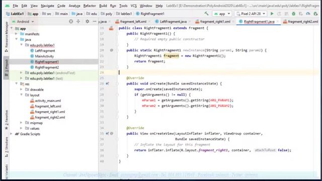 Lab 6.B1: Tạo và quản lý Fragment trong Android смотреть онлайн