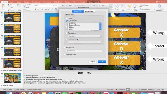 Making a Powerpoint Game - Plants vs Zombies (PPT Game) Part 1 смотреть онлайн