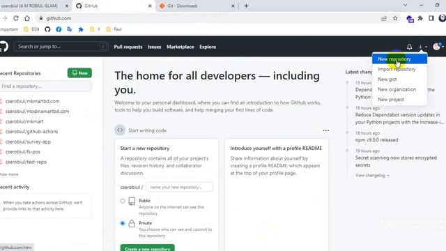 Git First time Setup - Configuration step by step смотреть онлайн