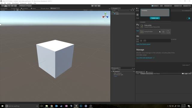 Let's Learn Unity: Unity Collaborate (Unity 5.5.1)