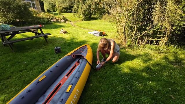 Itiwit X100 1/2 Person Kayak unboxing and pump up and down смотреть онлайн