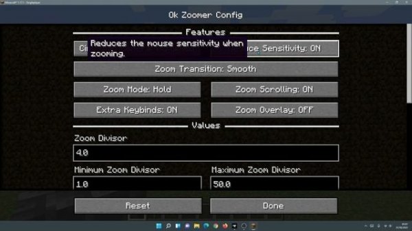 Fabric Zoom Mods (OK Zoomer, Logical Zoom) Minecraft Java 1.17.1 Zoom Mod Review Gameplay