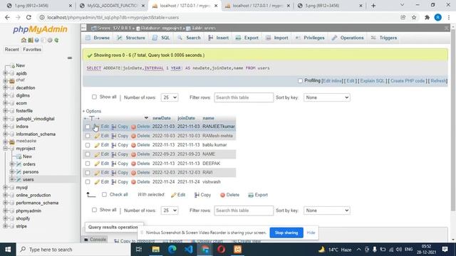 MySQL ADDDATE() Function Tutorial in Hindi смотреть онлайн