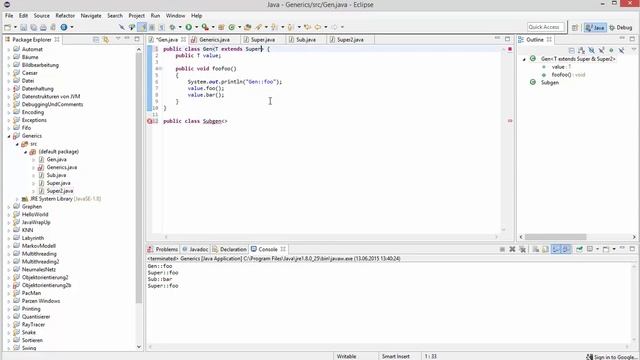 Java Generics #3 - Vererbung bei generischen Klassen смотреть онлайн