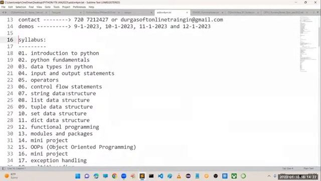 PYTHON tutorials by Mr. Prakash Babu Sir смотреть онлайн