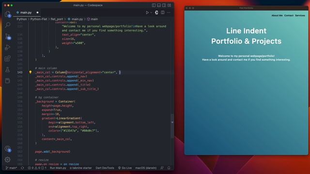 Build a Python Portfolio Website With Flet Tutorial смотреть онлайн