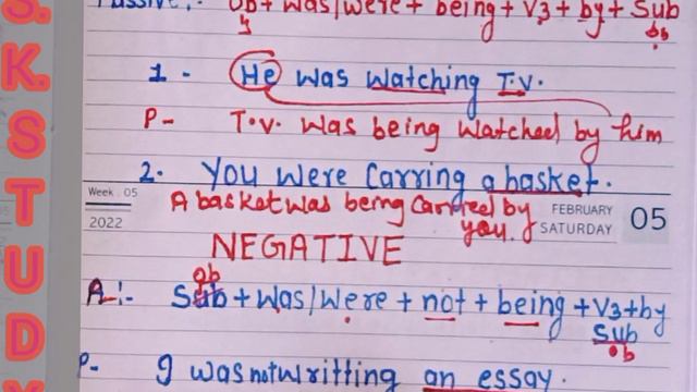 active and passive voice of past continuous||Passive voice off pass continuous tense @skstudy4618 смотреть онлайн