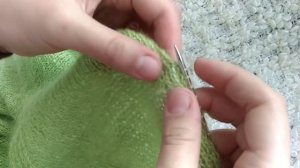 Бесшовное вязание.  Вязание рукава из проймы.