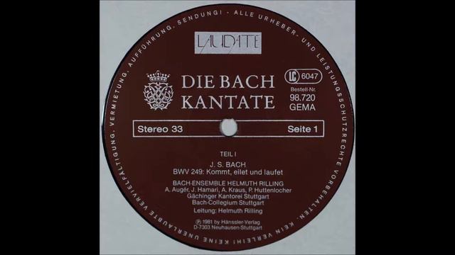 Bach, Easter Oratorio Bwv249 ,side 1, Helmuth Rilling,cond смотреть онлайн